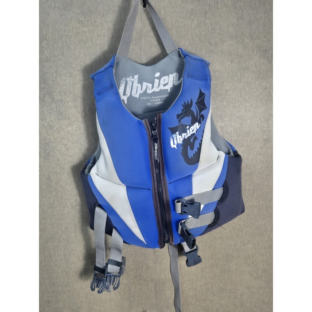 Obrien Child Life Jacket 30-50 lbs Type III PFD Water Ski Vest Blue